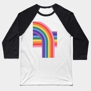 Lgbtiq+ Rainbow Wave Baseball T-Shirt